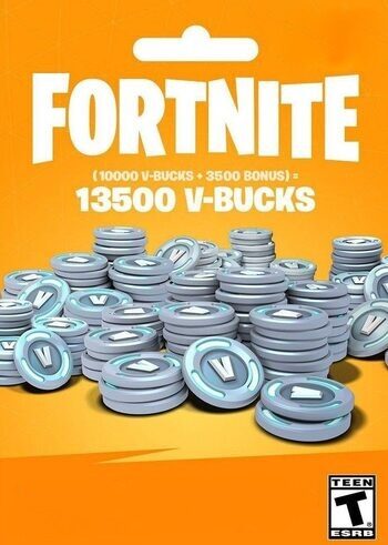 Fortnite 100 crédits - 13500 V-Bucks - Supported All Devices (United States store)