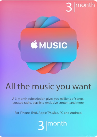 Apple Music - 3 Months Membership Gift Card