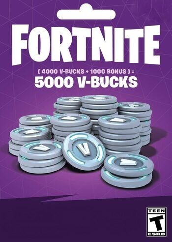 Fortnite 40 crédits - 5000 V-Bucks - Supported All Devices (United States store)