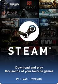 Steam Wallet Card 10 crédits (US Store Works in USA Only)